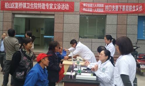 我院与内江市第一人民医院举行对口支援下基层联合义诊
