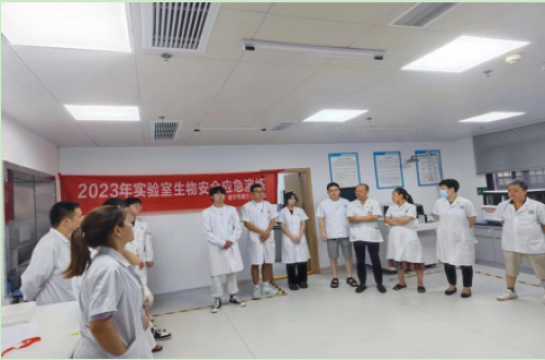 遂宁市第三人民医院 开展“生物安全标本离心破碎”应急演练